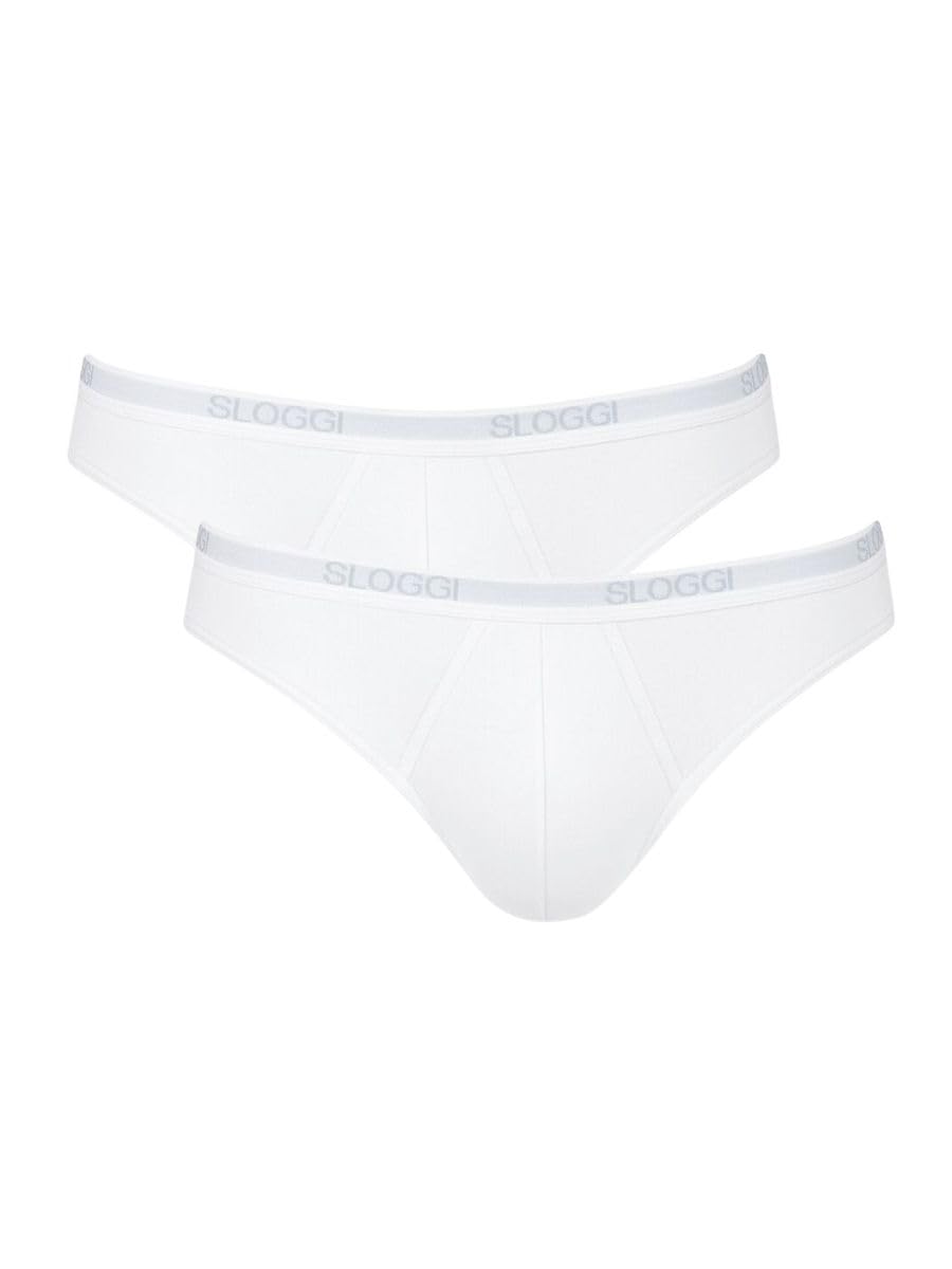 Sloggi Basic Mini 2p slip uomo nero cotone uso quotidiano