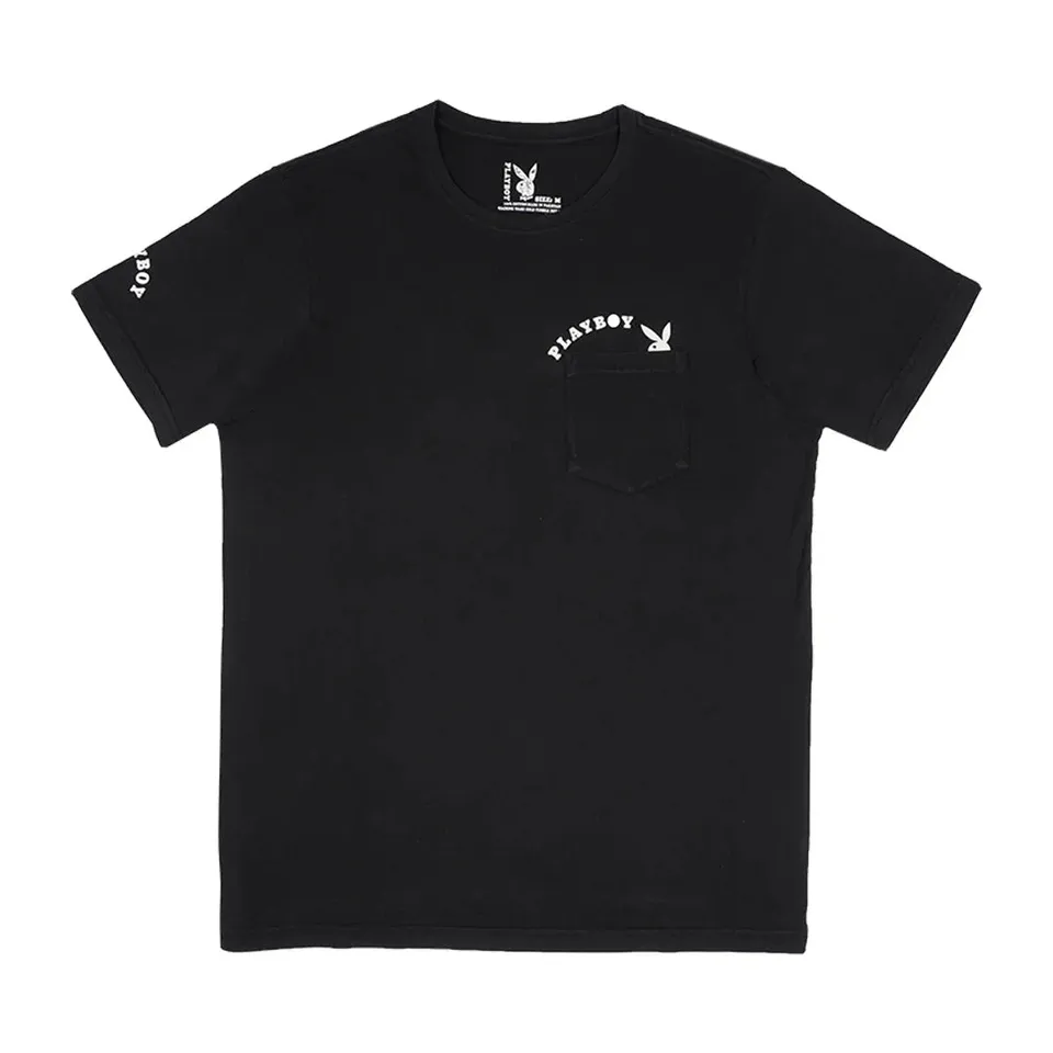 Playboy Bunny Pocket Tee maglietta gialla taschino logo