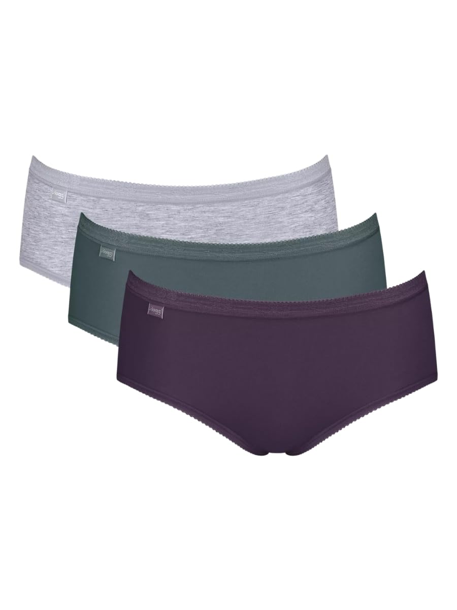 Sloggi Basic Plus Midi Slip Donna x3 Cotone Morbido