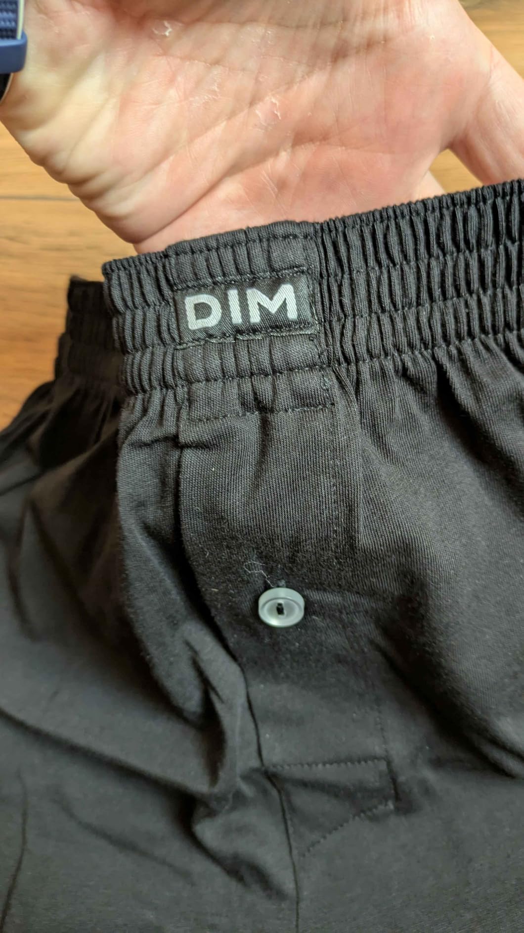 DIM Boxer Uomo Cotone x2 Ampio con Bottoni