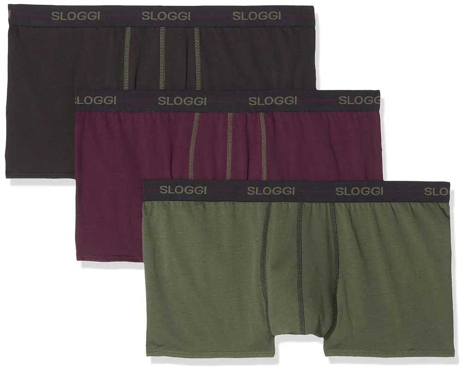 Sloggi Retro boxer uomo x3 cotone elasticizzato