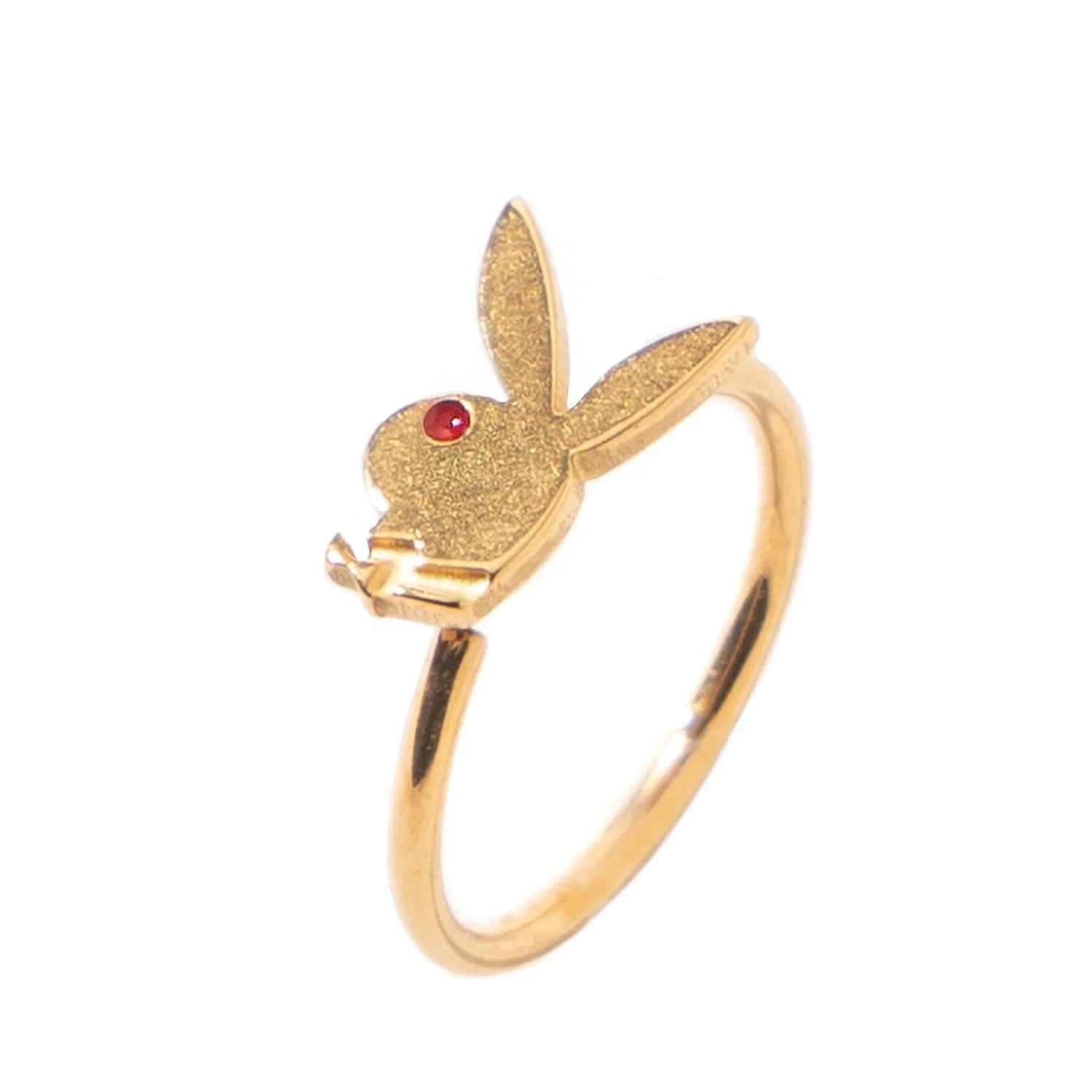 Playboy Rabbit Head anello naso acciaio