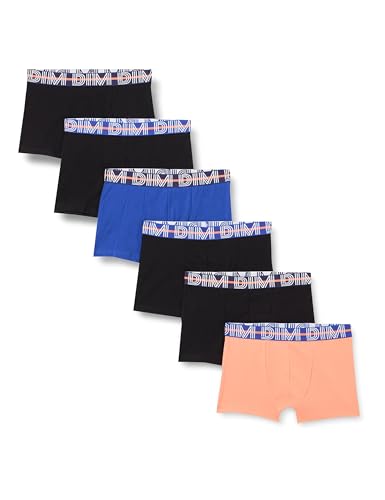 DIM Ecodim boxer ragazzo x6 blu/nero/arancio 10 anni cotone