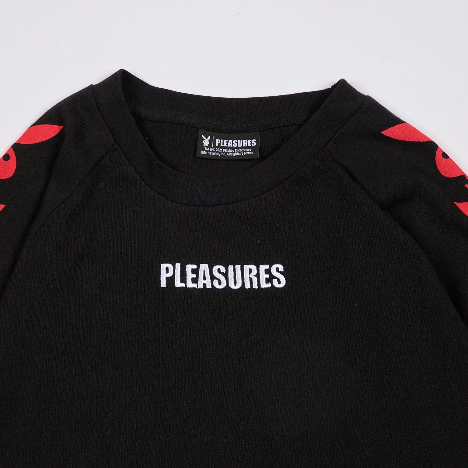 Playboy Pleasures Rabbit Head maglia manica lunga nera