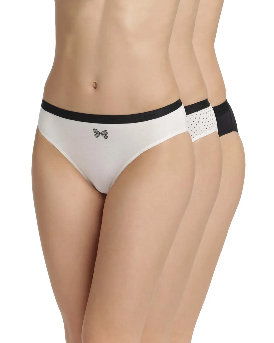 DIM Les Pockets slip donna 3 pezzi cotone multicolore