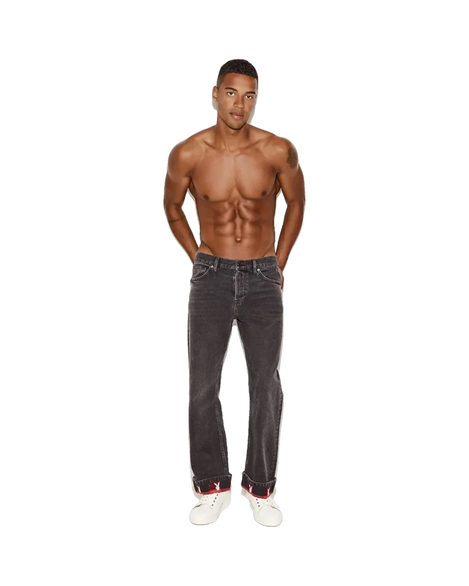 Playboy Straight Leg Jean jeans nero vintage