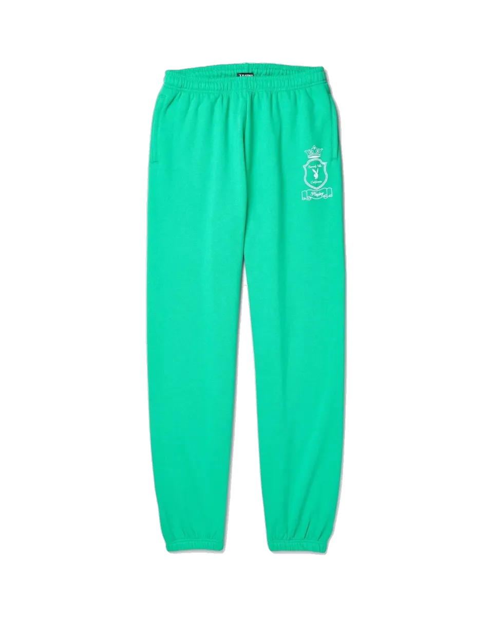 Playboy Beverly Hills pantaloni tuta donna verde rilassati
