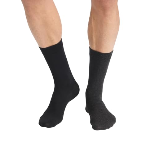 DIM Calze Alte Uomo Pile Termico x2 Cotone
