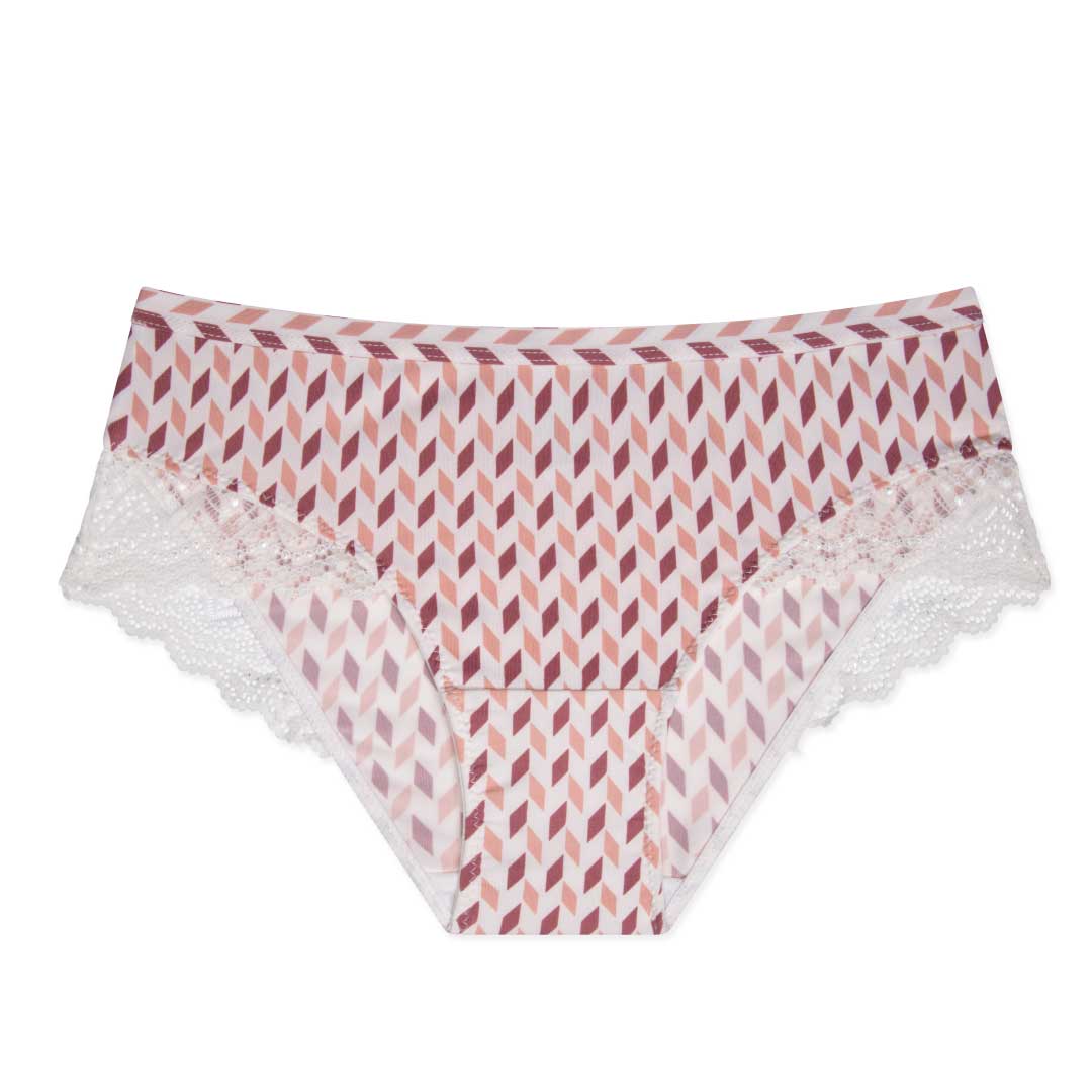 René Rofé Neo Du Jour Laser Cut slip hipster pizzo taupe