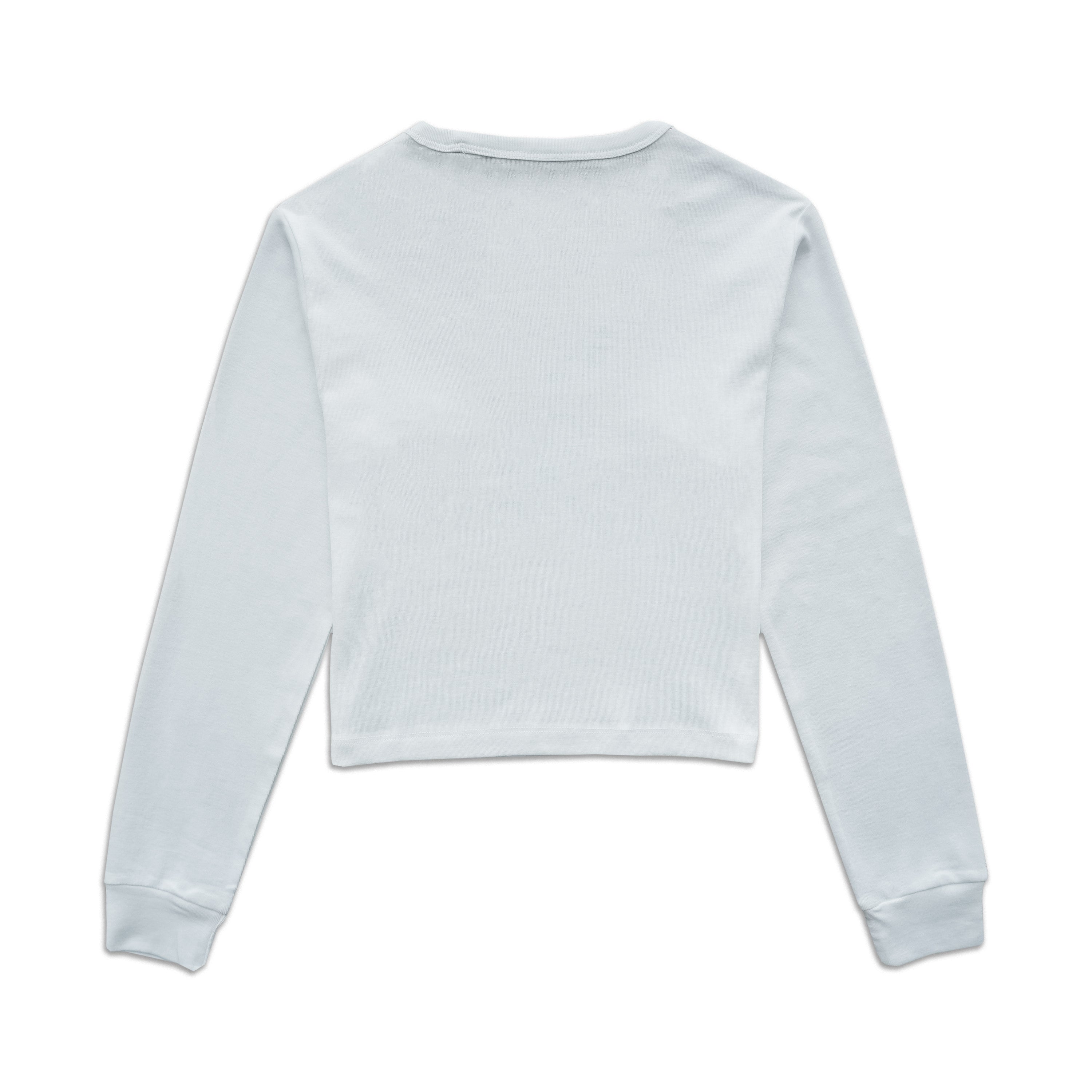 Playboy Roller Crop maglia manica lunga bianca M
