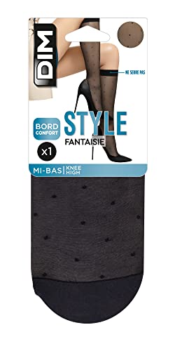 DIM Mi Bas Effet Plumetis calze antiscivolo donna plumetis