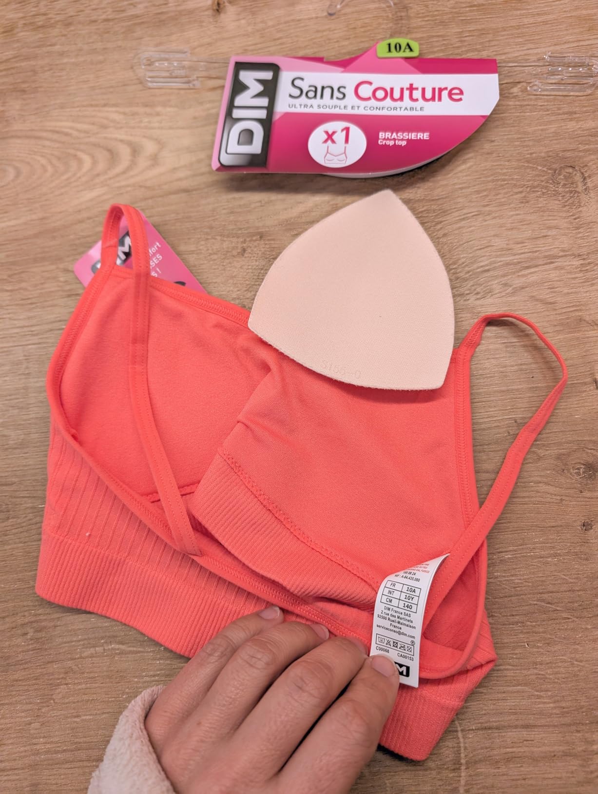 DIM Senza Fili Slip Bambina Nero x1 Senza Cuciture