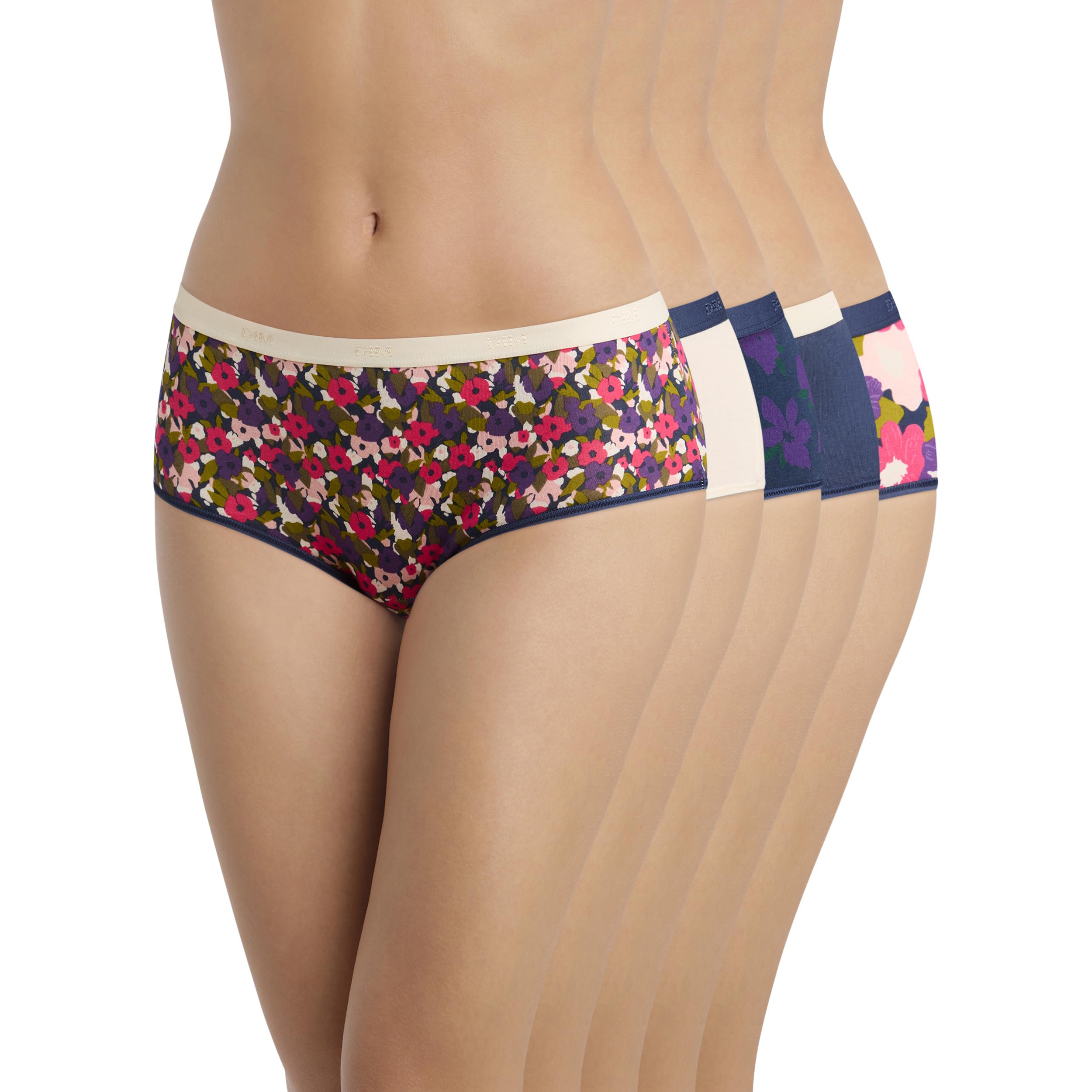 DIM Les Pockets boxer cotone x5 eclat floral