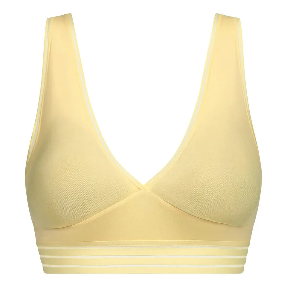 DIM reggiseno donna S giallo senza cuciture effetto pelle