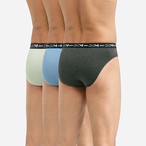 DIM slip uomo cotone 3 pezzi verde blu