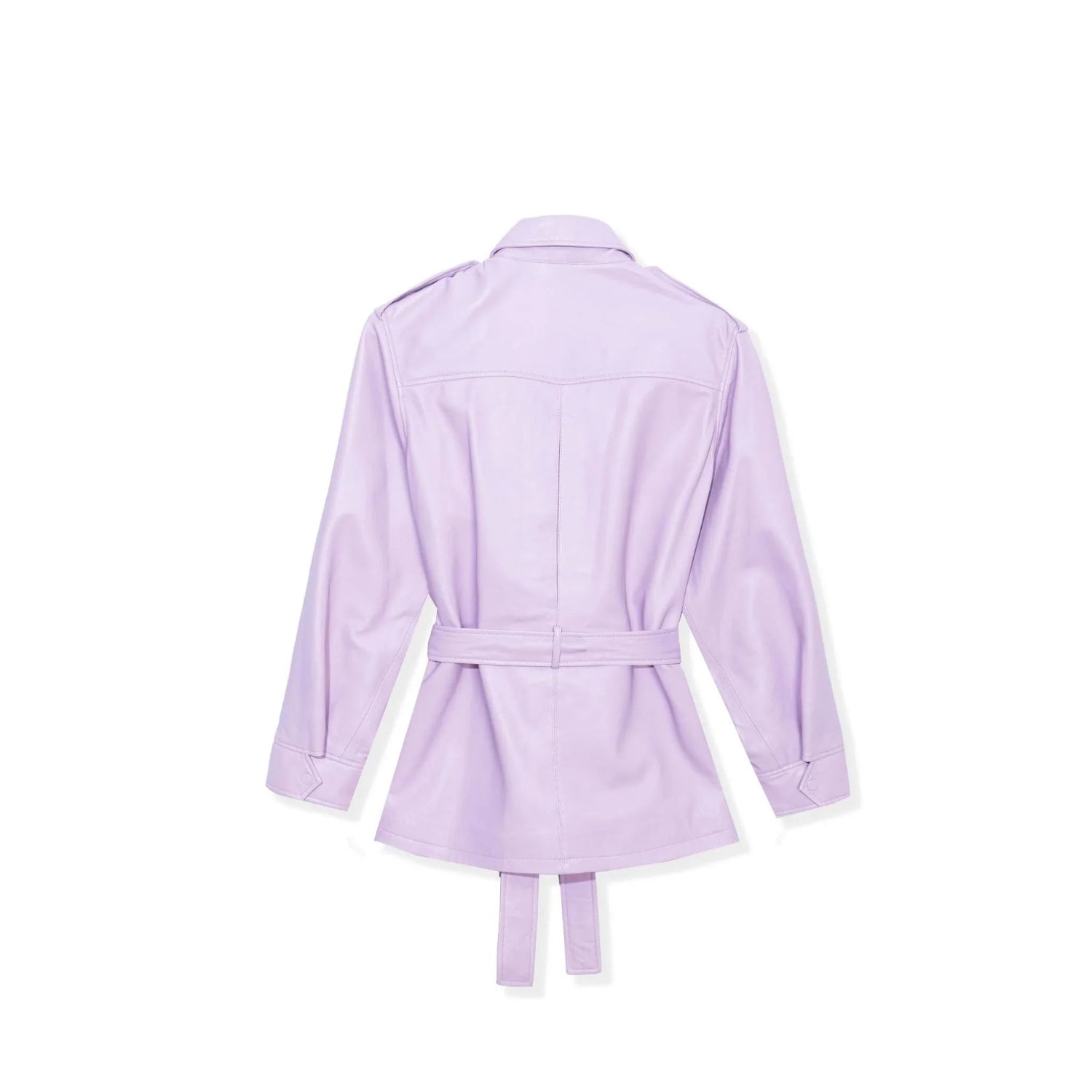 Playboy Safari giacca pelle nappa moss cintura
