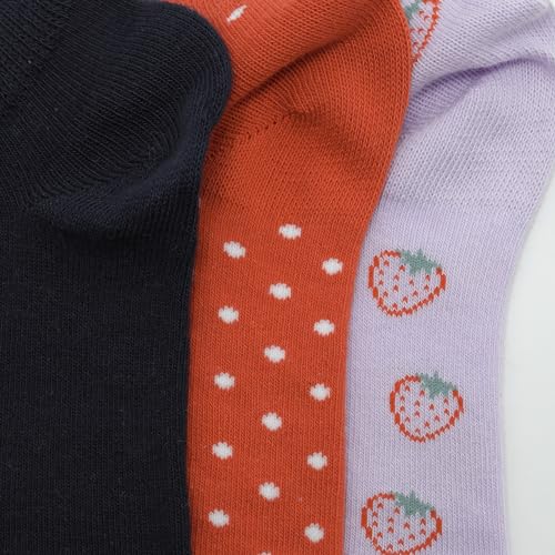 DIM Cotton Style Fragole calzini bambina 3 paia rosse 27-30