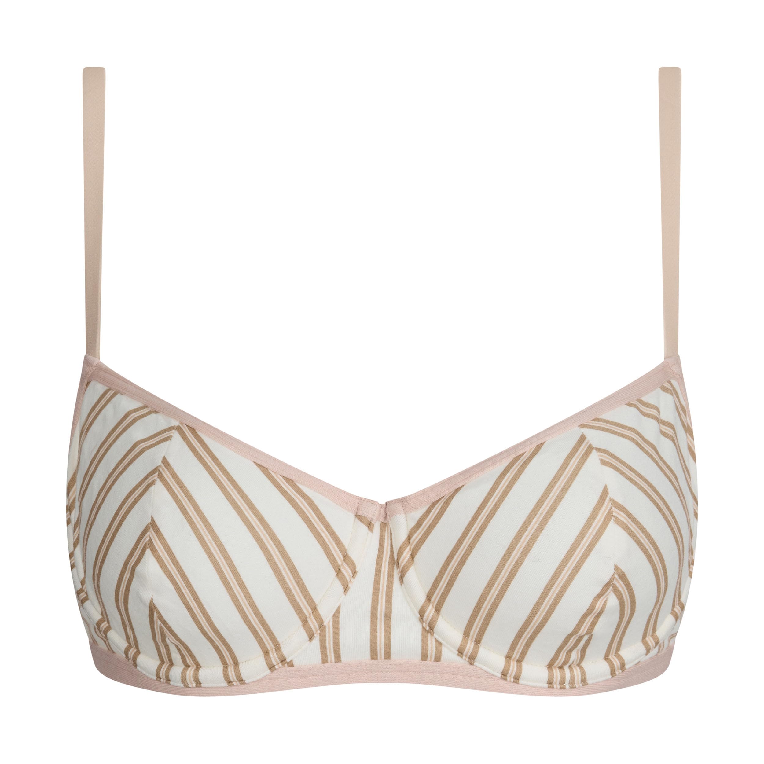 DIM Ines de la Fressange Reggiseno Cotone 4B Marrone Rosa
