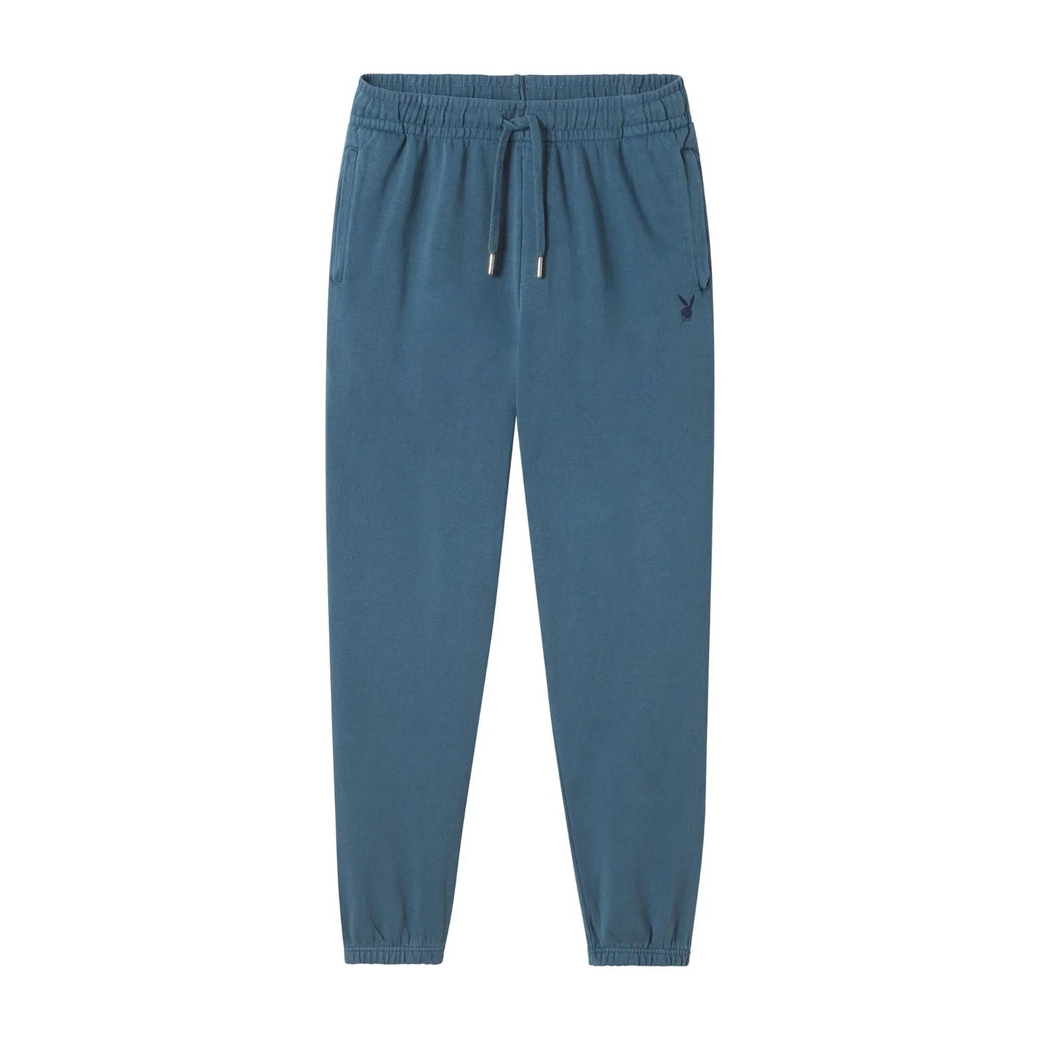 Playboy Bunny Basics pantaloni tuta blu cotone