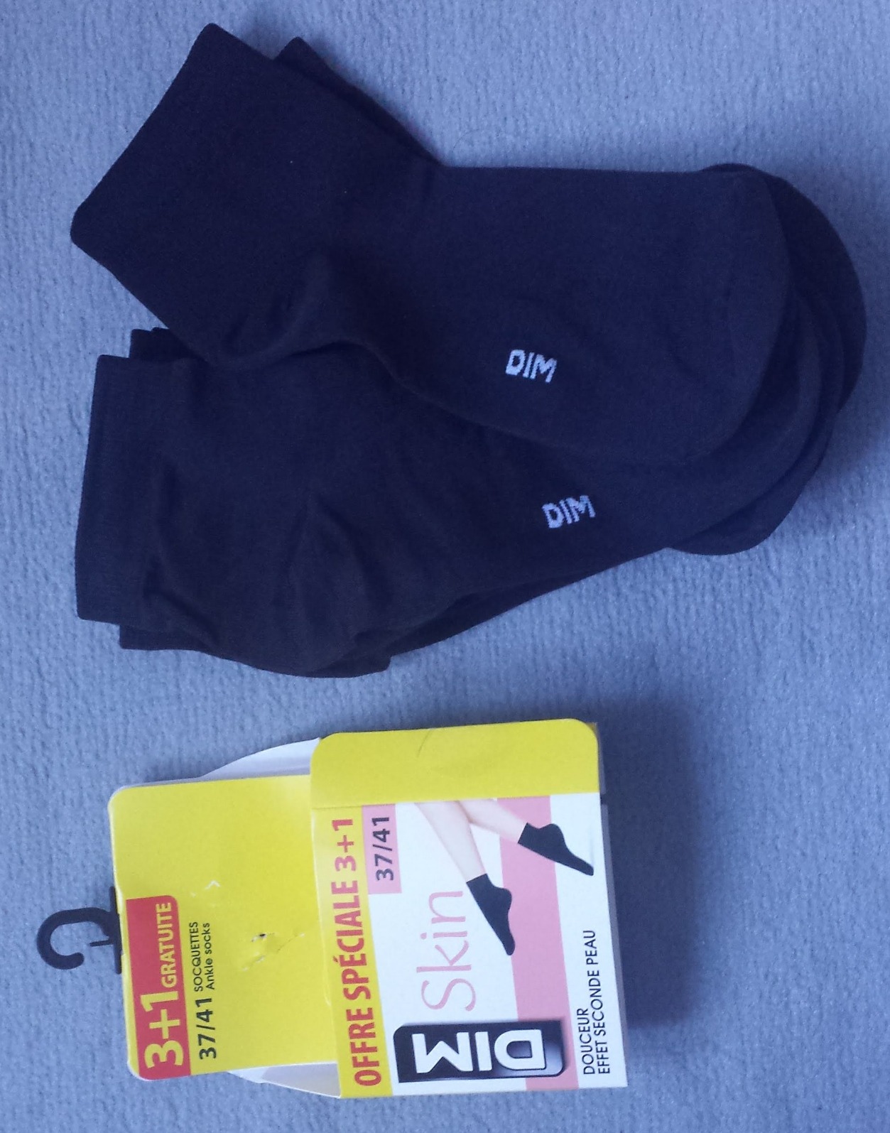 DIM calzini caviglia donna 4 paia cotone elasticizzato