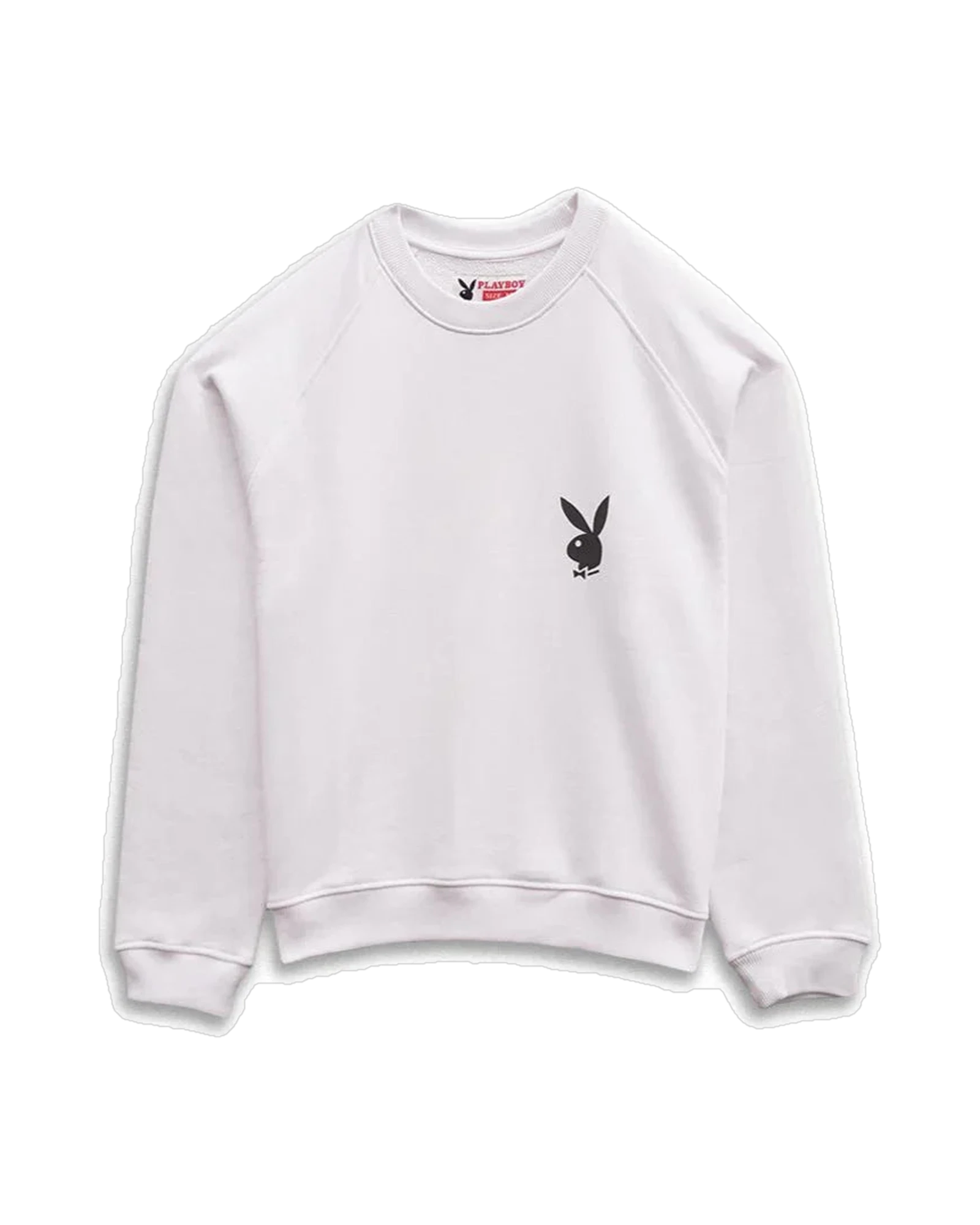 Playboy Back Logo felpa bianca girocollo