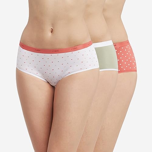 Dim Les Pockets Coton Motifs boxer x3 Delicatesse 34-36