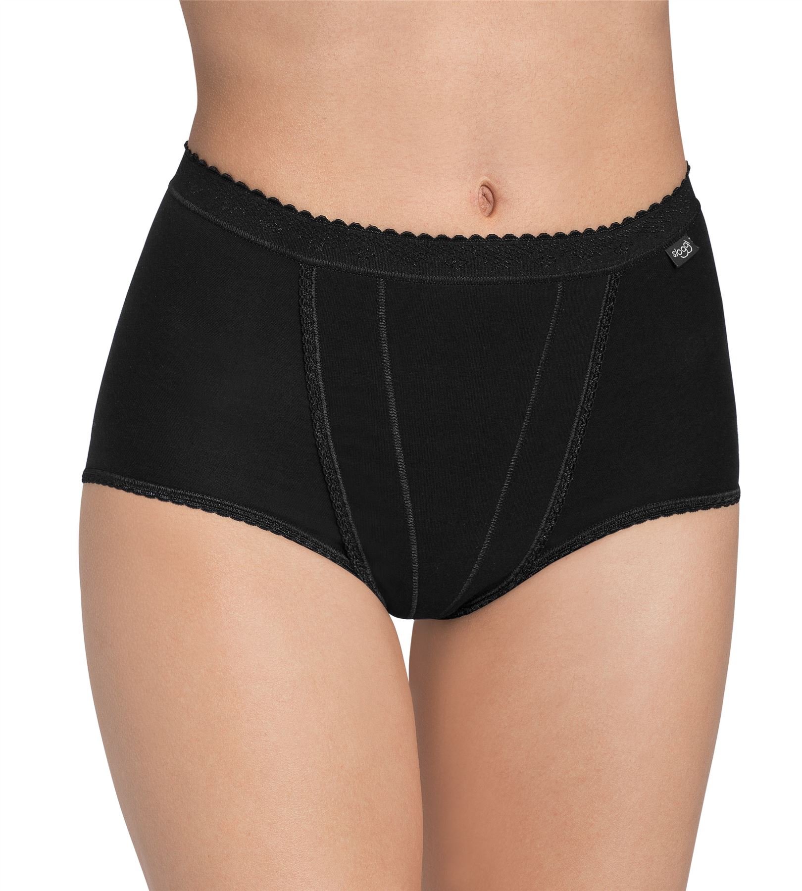 Sloggi Control Maxi slip donna 44 nero effetto contenitivo