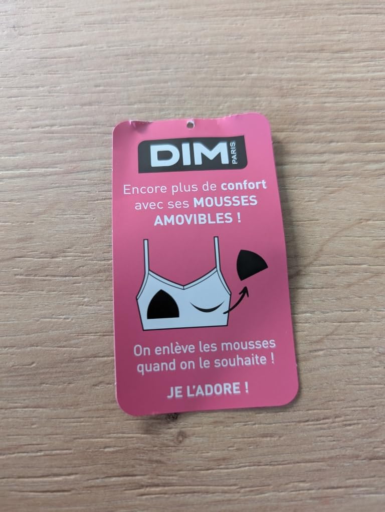 DIM Senza Fili Slip Bambina Nero x1 Senza Cuciture