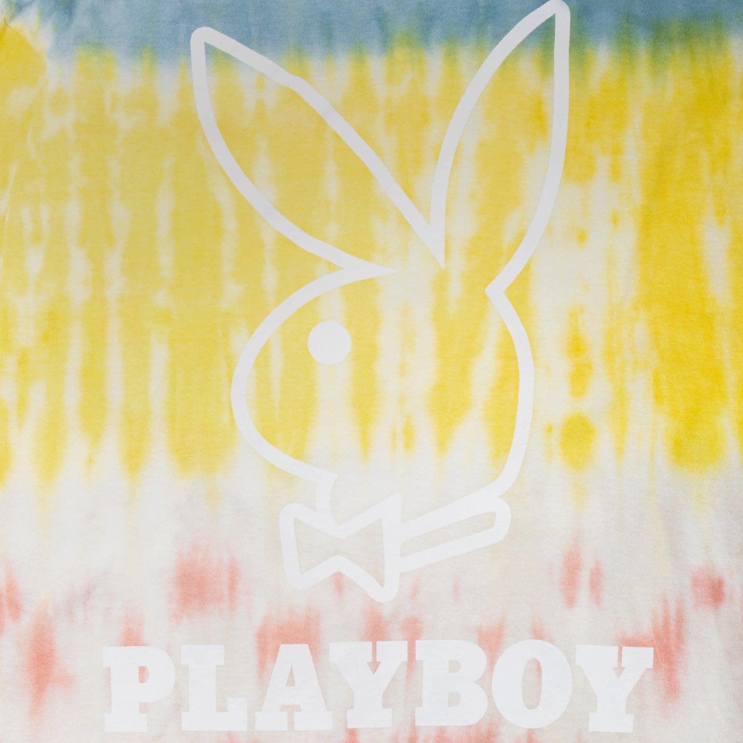 Playboy Tie-Dye Logo maglia maniche lunghe cotone organico