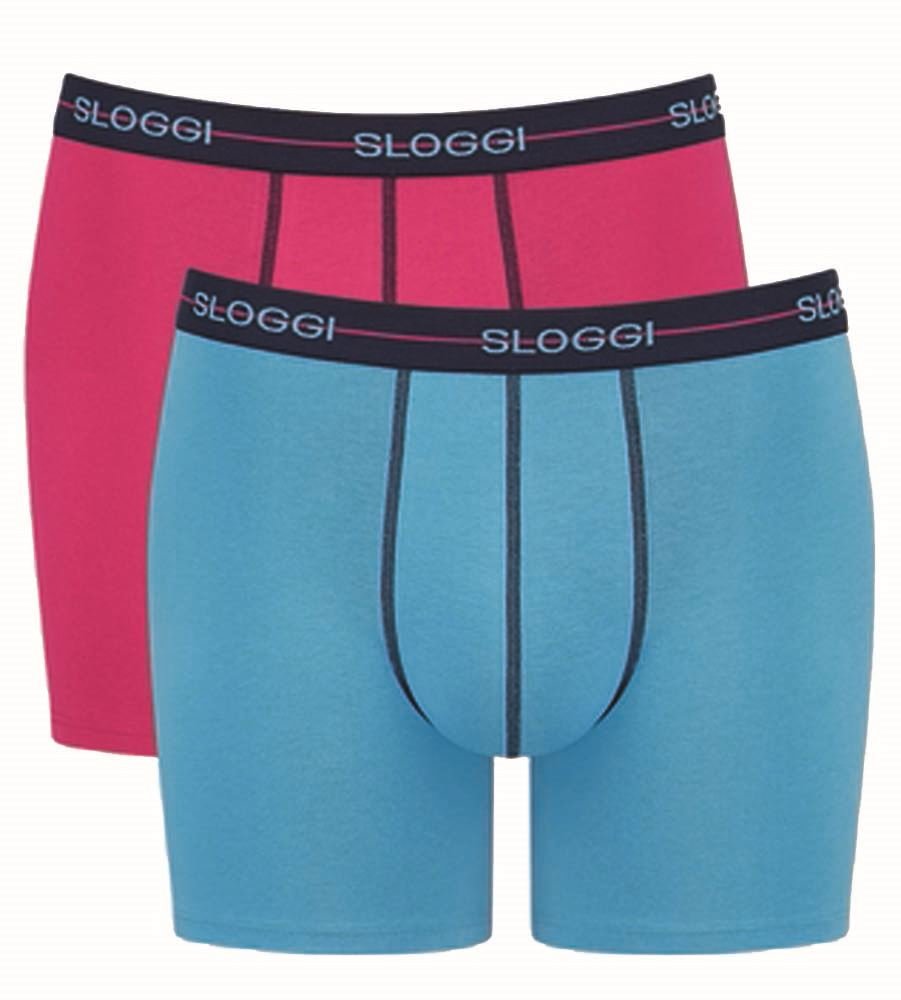 Sloggi Start Short Boxer Uomo Cotone x2 Multicolore