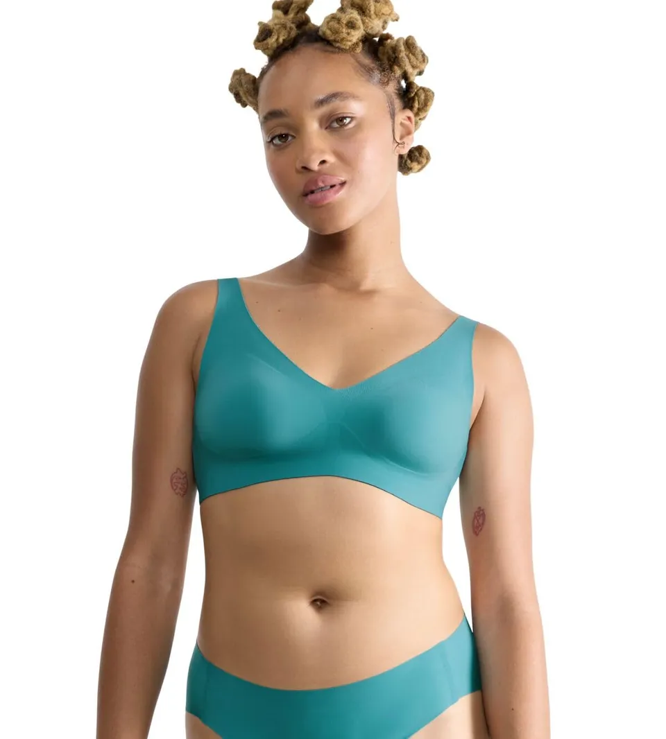 Sloggi Zero Feel 2.0 Soft Bra Reggiseno Turchese M Plus