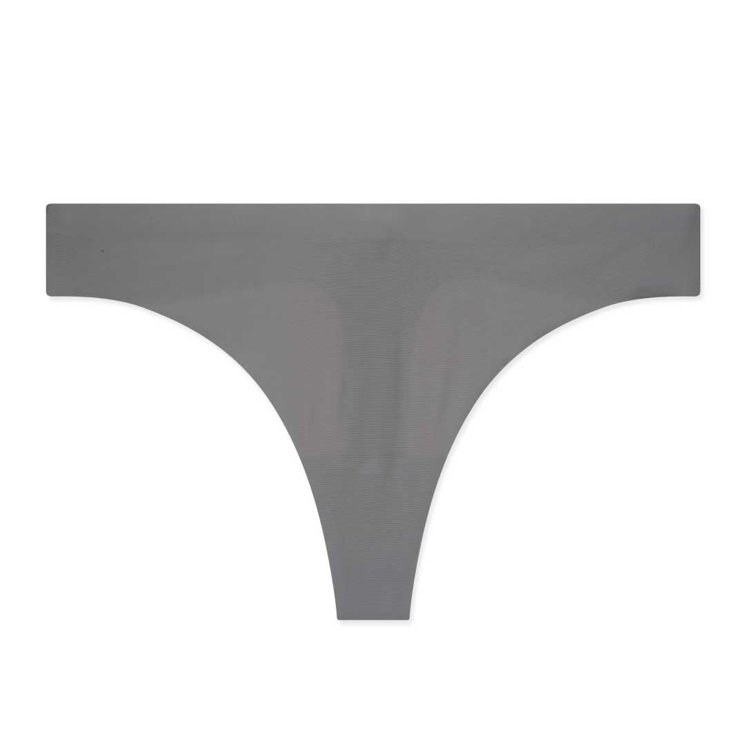 René Rofé Laser Cut perizoma grigio scuro S microfibra