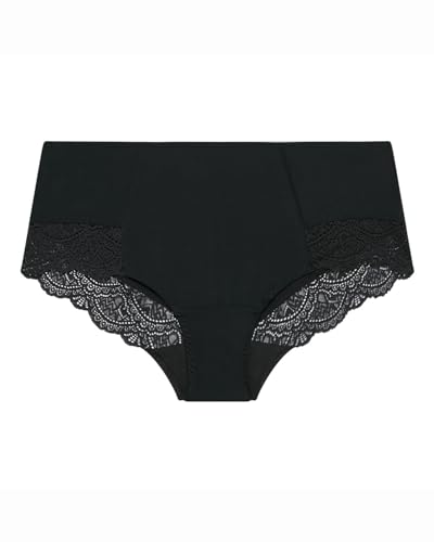DIM Ecodim slip vita alta XXS nero pizzo ventre piatto