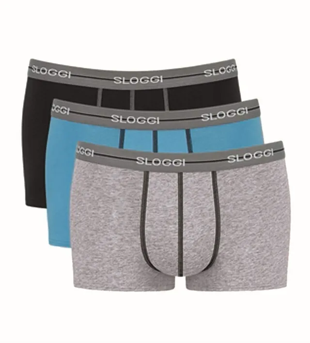 Sloggi Men Basic Retro boxer uomo x3 cotone morbido