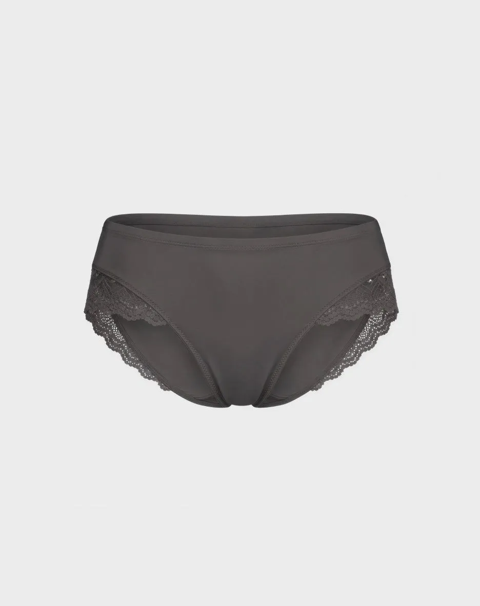 René Rofé Neo Du Jour Laser Cut slip hipster pizzo taupe