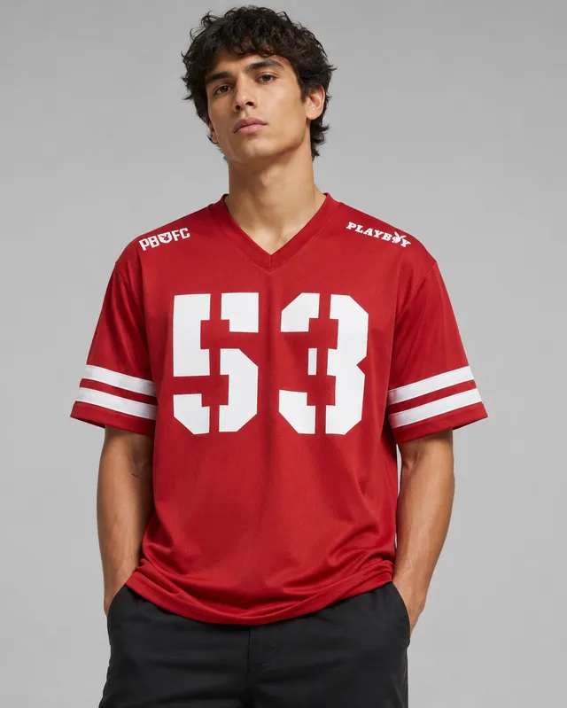Playboy Varsity 53 maglia jersey rossa poliestere
