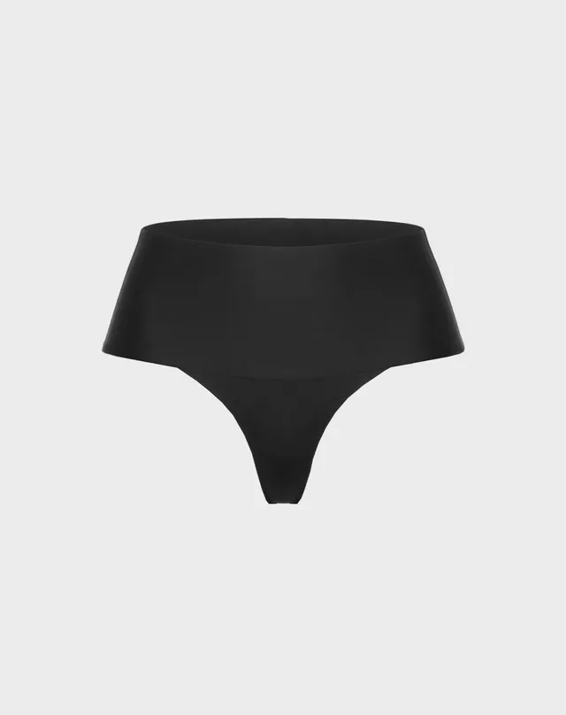 René Rofé 3 Pack High Waist Shaping Thongs perizoma nero vita alta