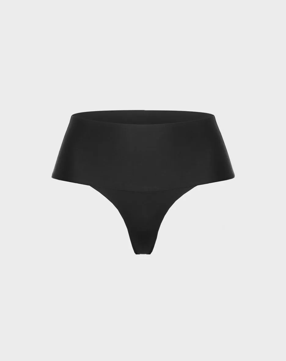 René Rofé 3 Pack High Waist Shaping Thongs perizoma nero vita alta