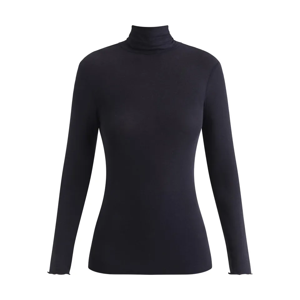 DIM Termale body donna dolcevita cashmere nero