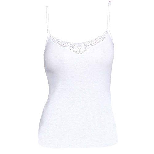 Egi top cotone donna 3 pezzi pizzo taglia 58