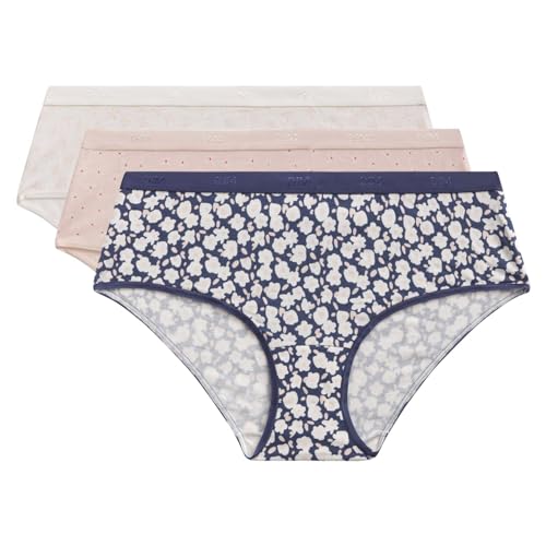 DIM Les Pockets culotte donna x3 cotone rosa S