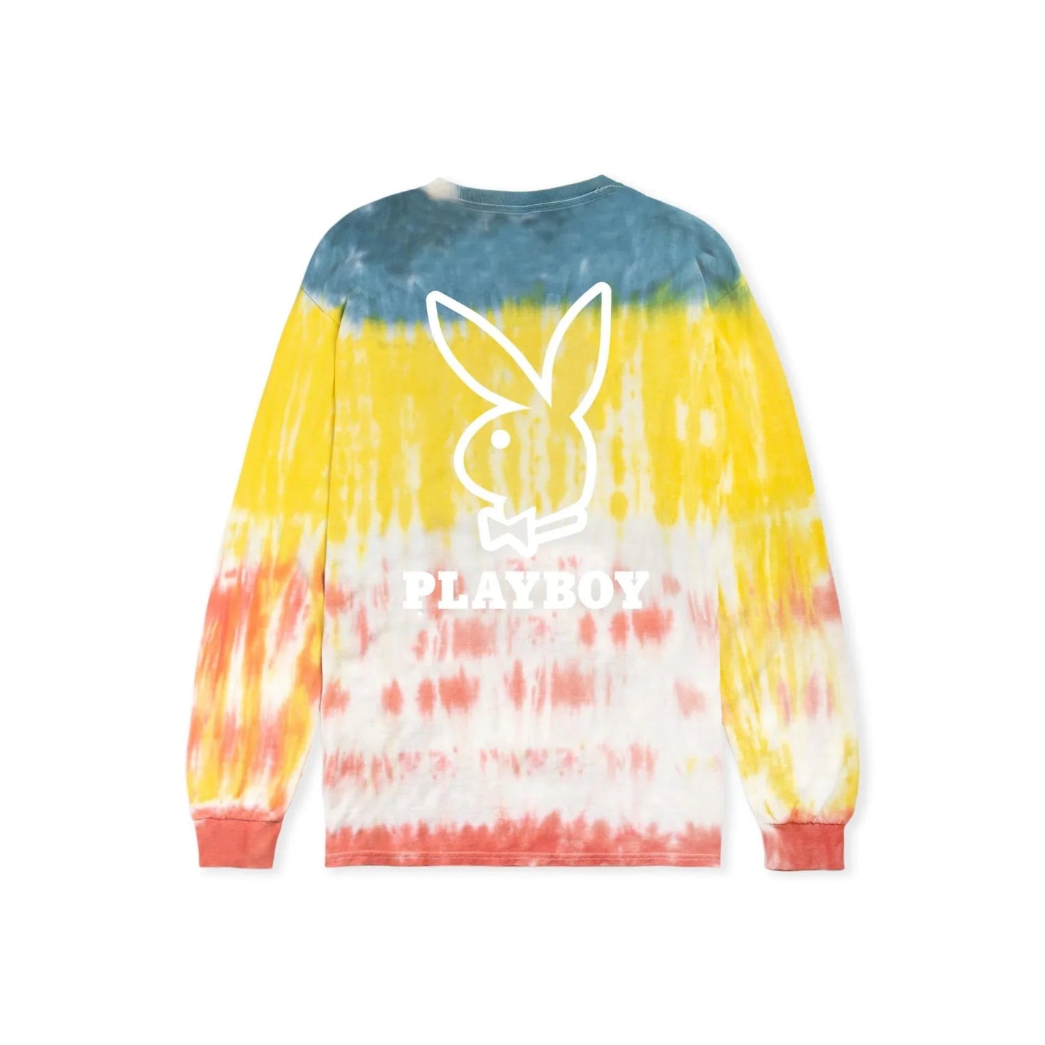 Playboy Tie-Dye Logo maglia maniche lunghe cotone organico