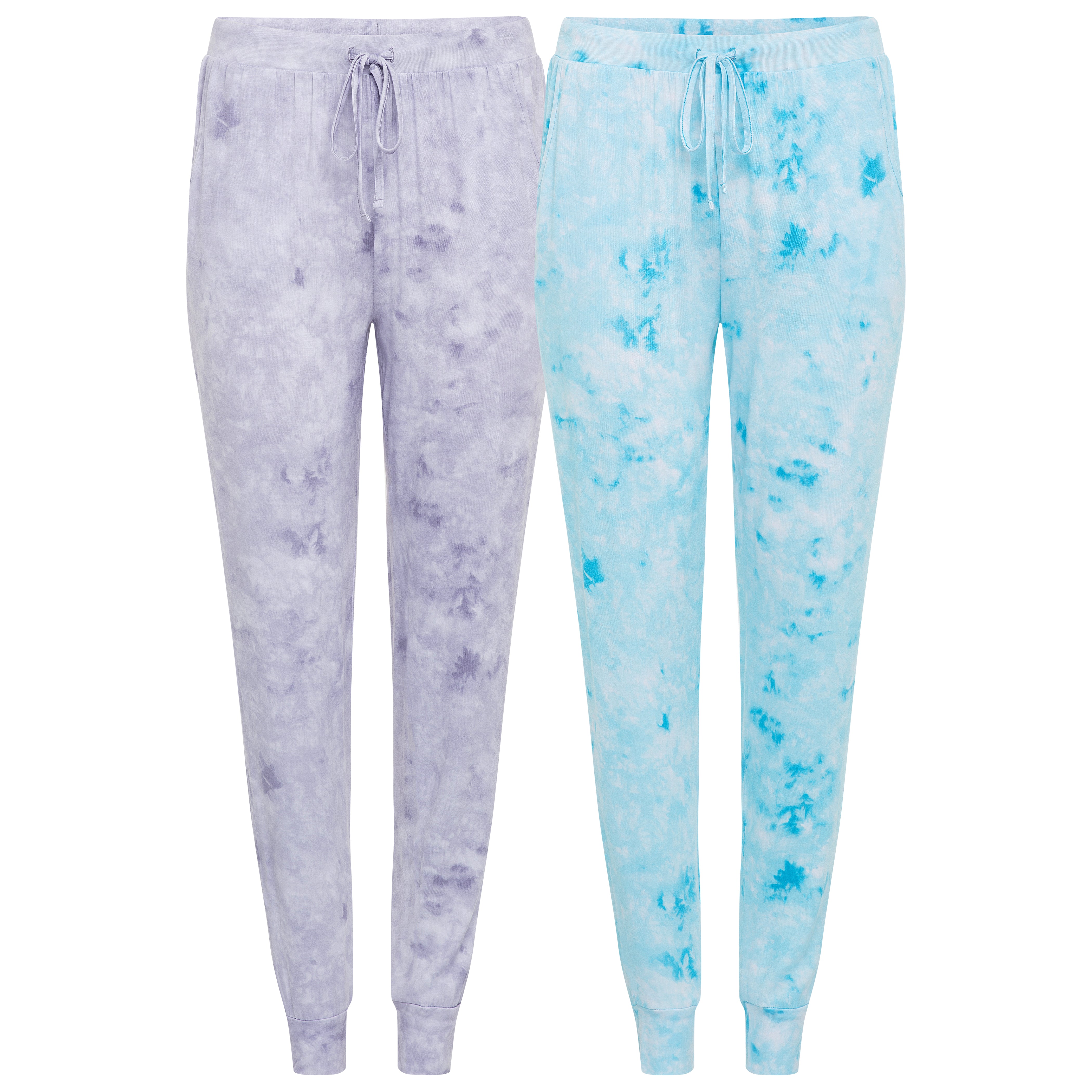 René Rofé Tie-Dye 2 Pack Joggers pantaloni viola tie-dye