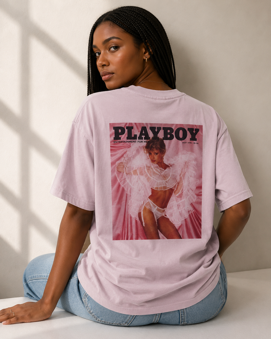 Playboy Marian Cover t-shirt rosa cotone