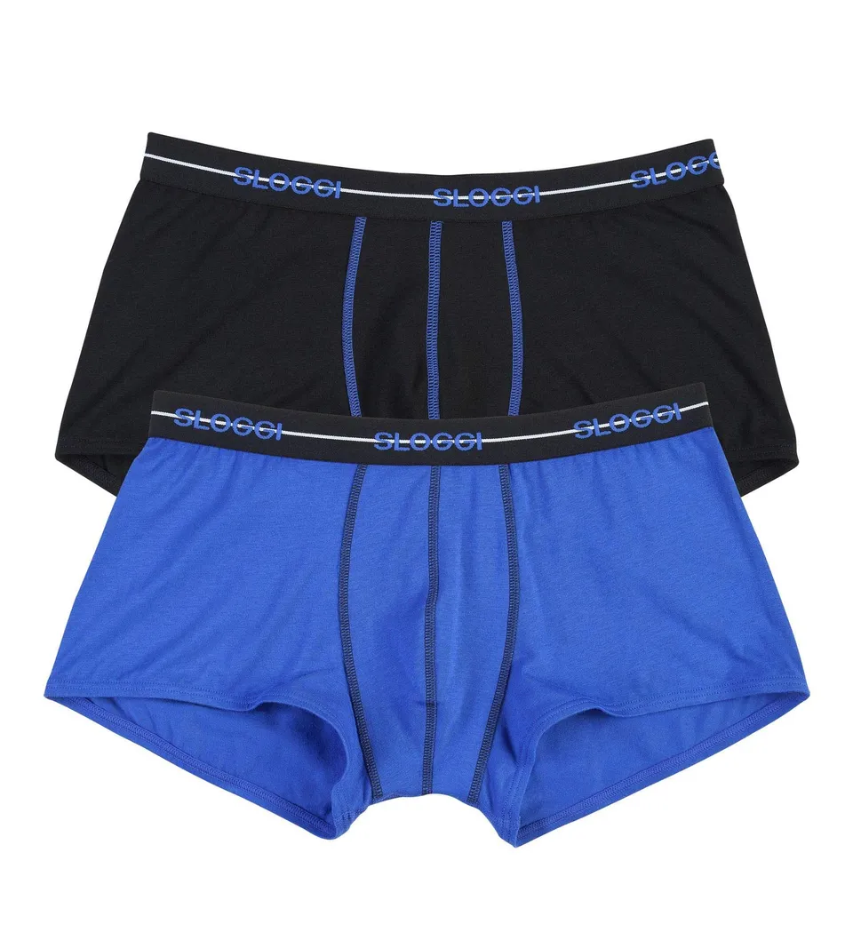 Sloggi Start Hipster slip uomo 2 pezzi blu cotone