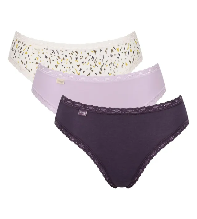Sloggi 24/7 Weekend Tai Slip Donna 3 Pezzi Cotone Elasticizzato