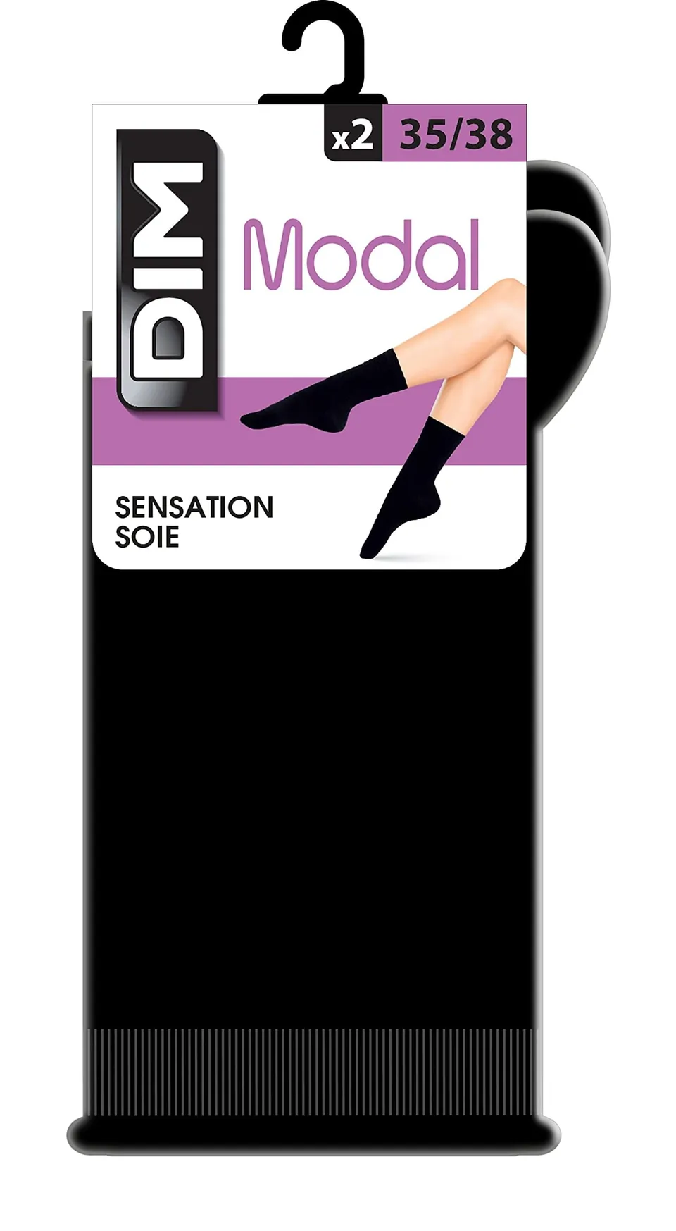 DIM Silk Sensation Modal X2 calzini donna neri x2 modal