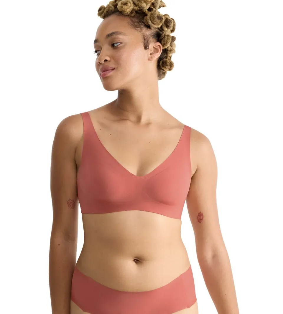 Sloggi Zero Feel 2.0 Soft Bra Reggiseno Arancione XL