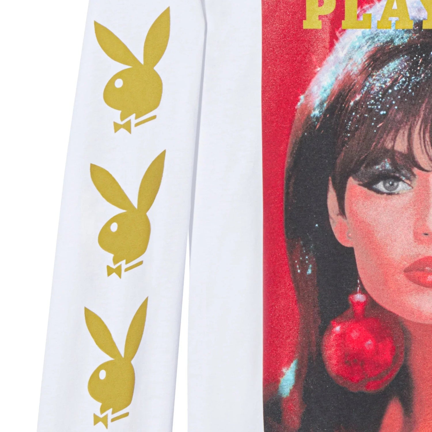 Playboy December 1966 Cover maglia maniche lunghe cotone
