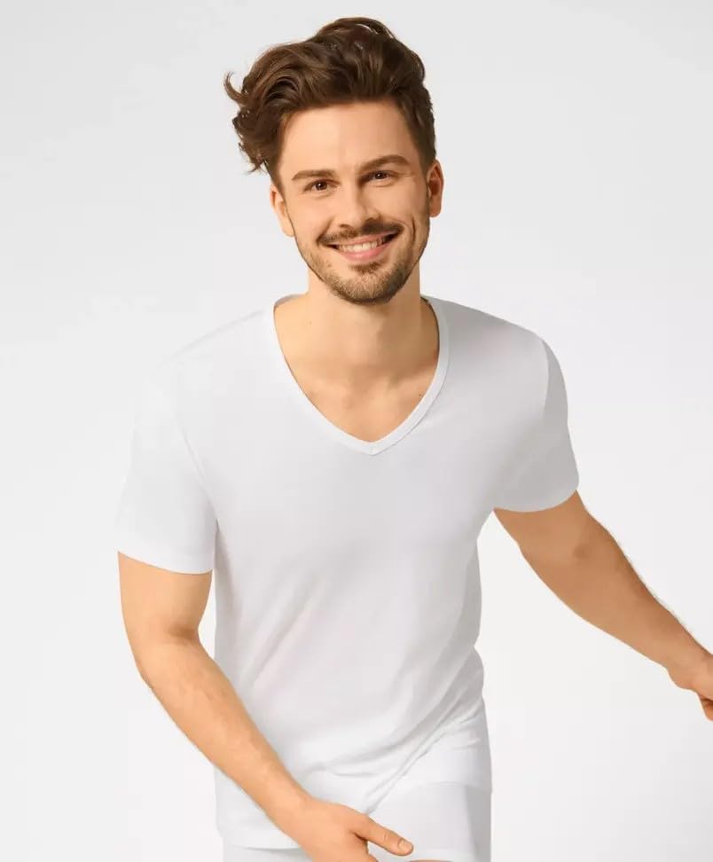sloggi EverNew Shirt 03 Boxer Uomo Cotone V-Neck